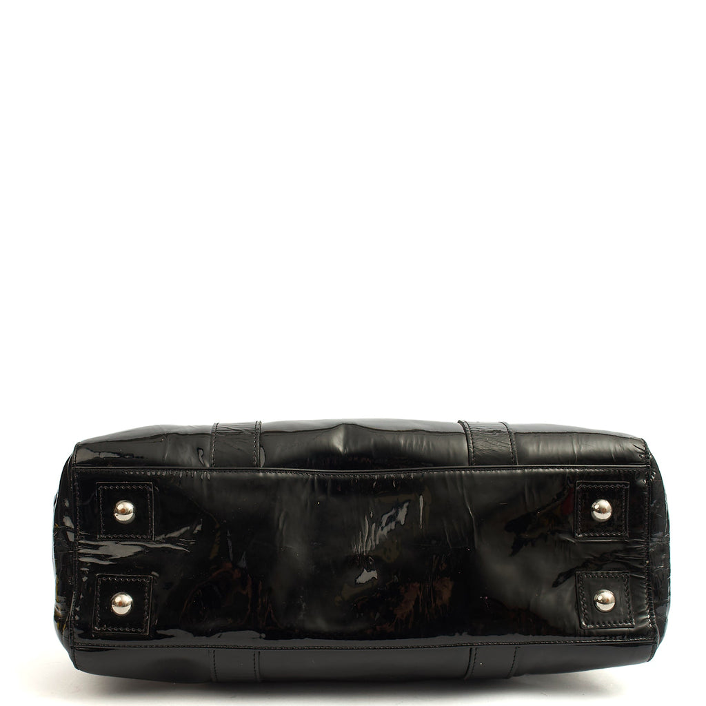 Mulberry Tote Bayswater Heritage in Black, Patent Leather — Top View