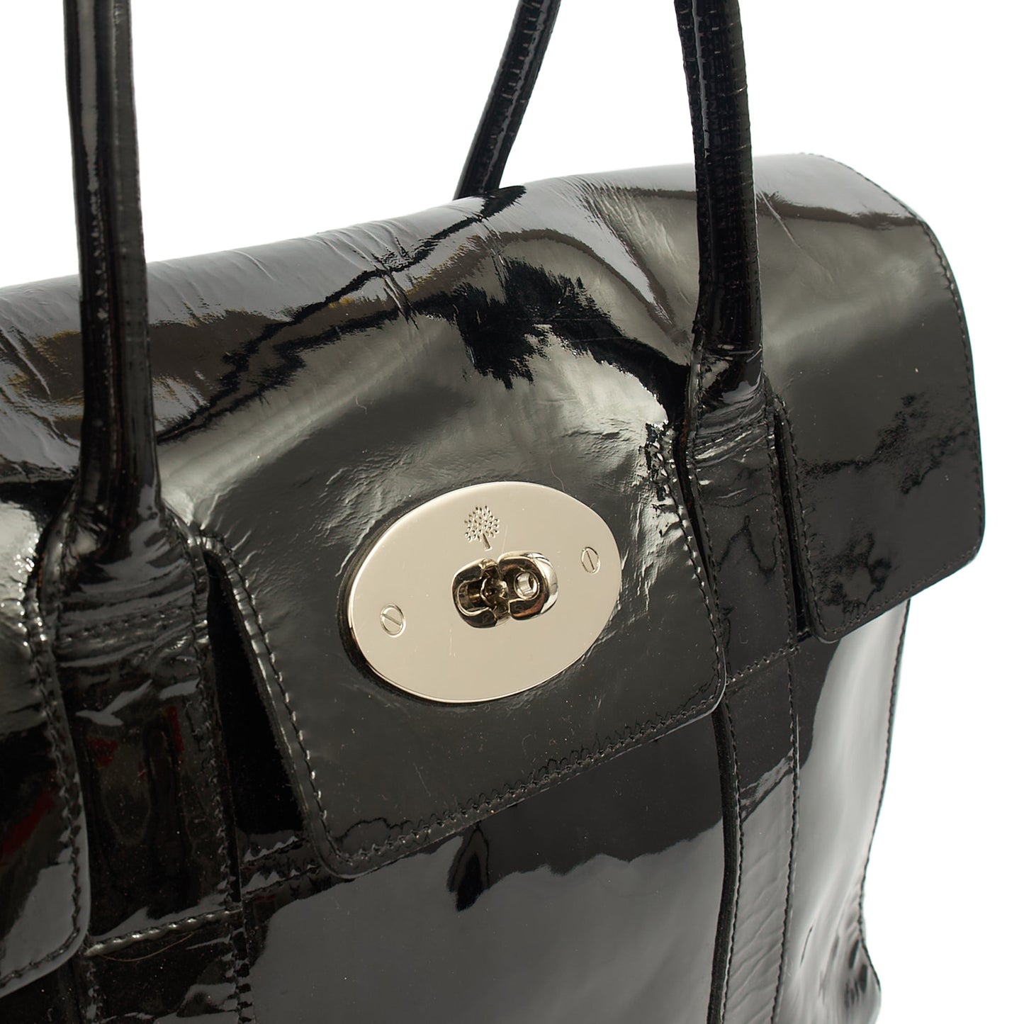 Mulberry Tote Bayswater Heritage in Black, Patent Leather — Alternate View 12