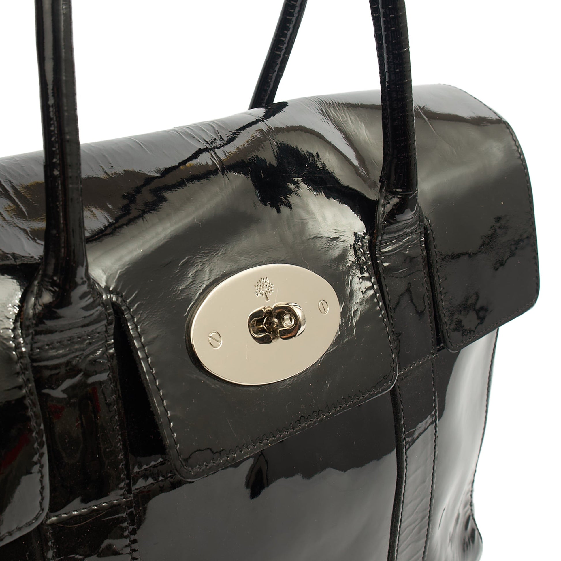 Mulberry Tote Bayswater Heritage in Black, Patent Leather — Alternate View 12
