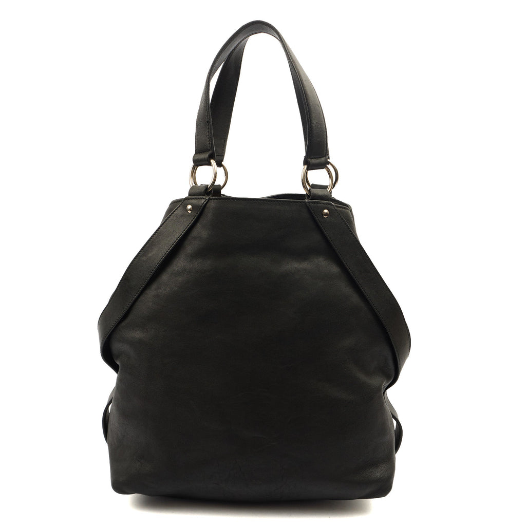 Saint Laurent Tote Tote in Black, Calfskin Leather — Alternate View 7
