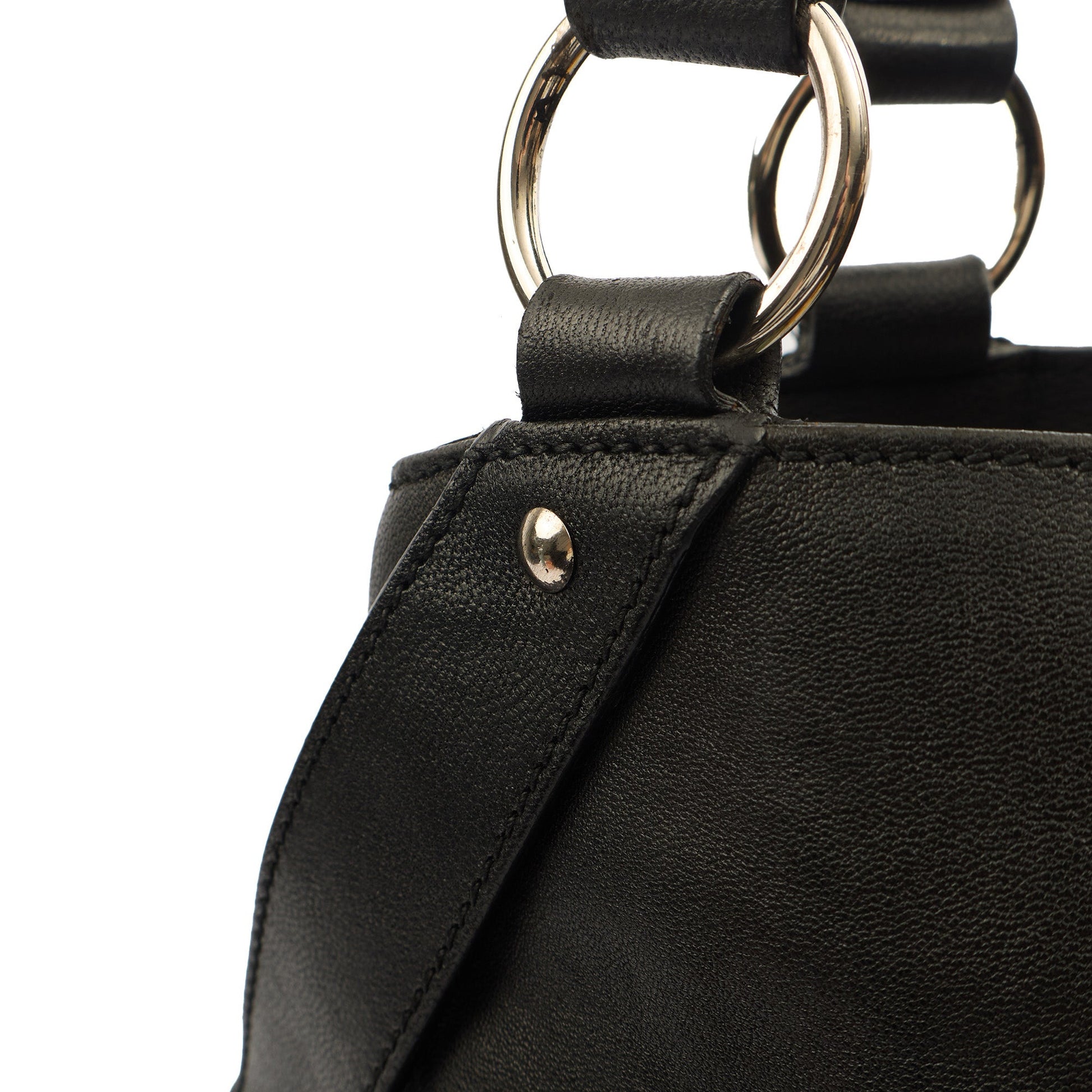 Saint Laurent Tote Tote in Black, Calfskin Leather — Alternate View 12