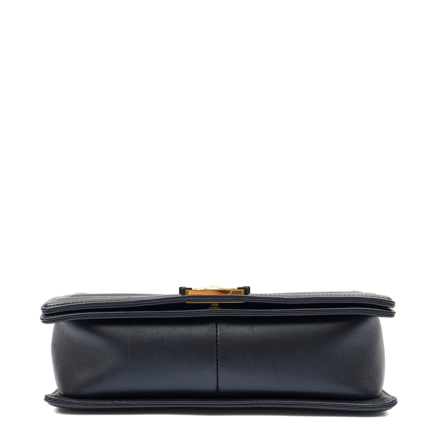 Chanel Shoulder Bag Boy - New Medium in Blue, Leather — Alternate View 13