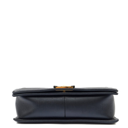 Chanel Shoulder Bag Boy - New Medium in Blue, Leather — Alternate View 13