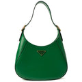 Prada Shoulder Bag Cleo Shoulder Bag in Green, Calfskin — Front View