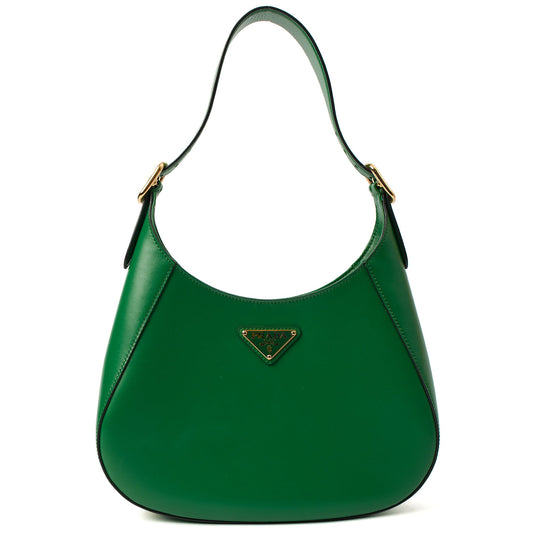 Prada Shoulder Bag Cleo Shoulder Bag in Green, Calfskin — Front View