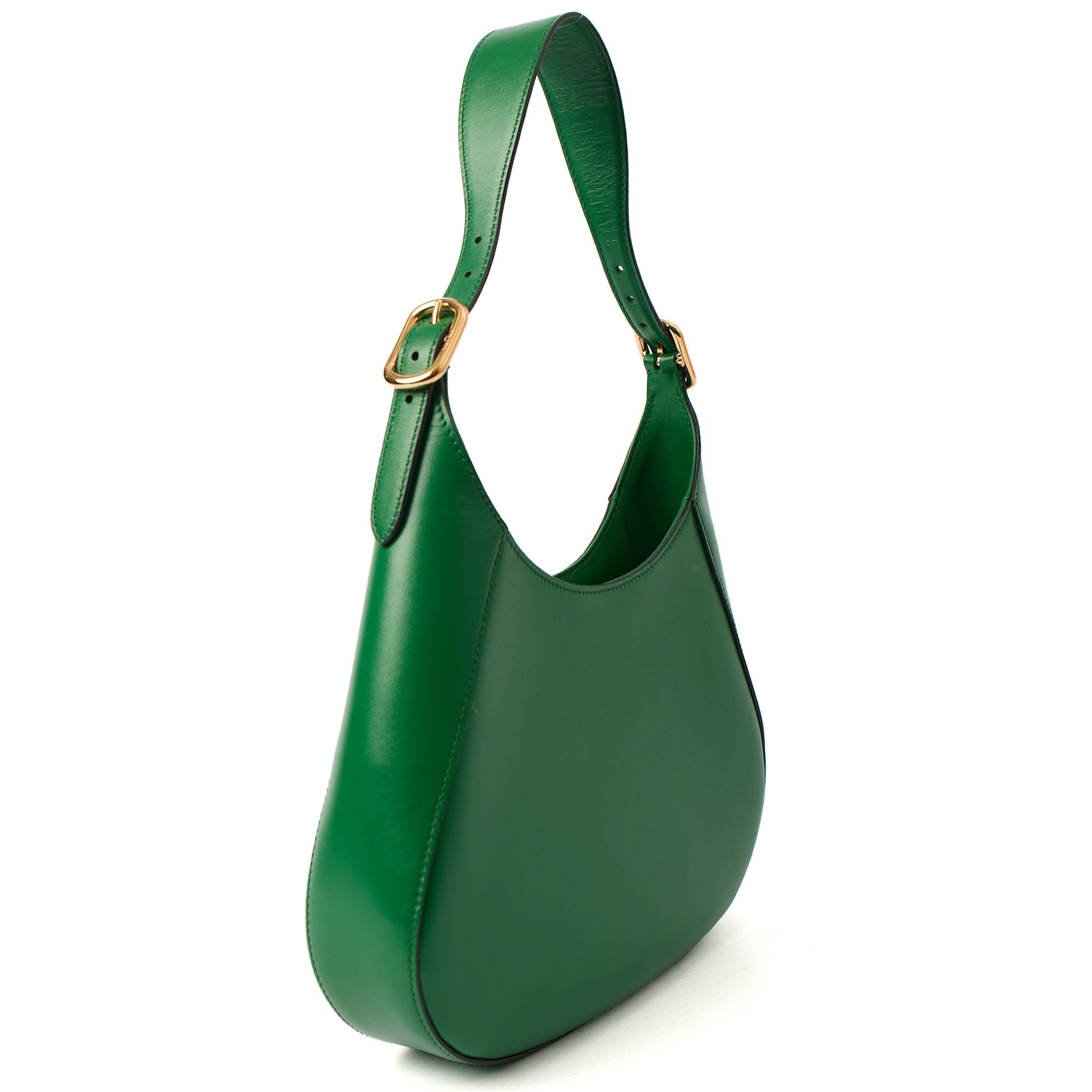 Prada Shoulder Bag Cleo Shoulder Bag in Green, Calfskin — Back View