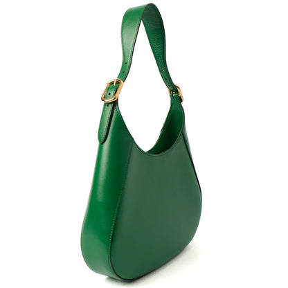 Prada Shoulder Bag Cleo Shoulder Bag in Green, Calfskin — Back View