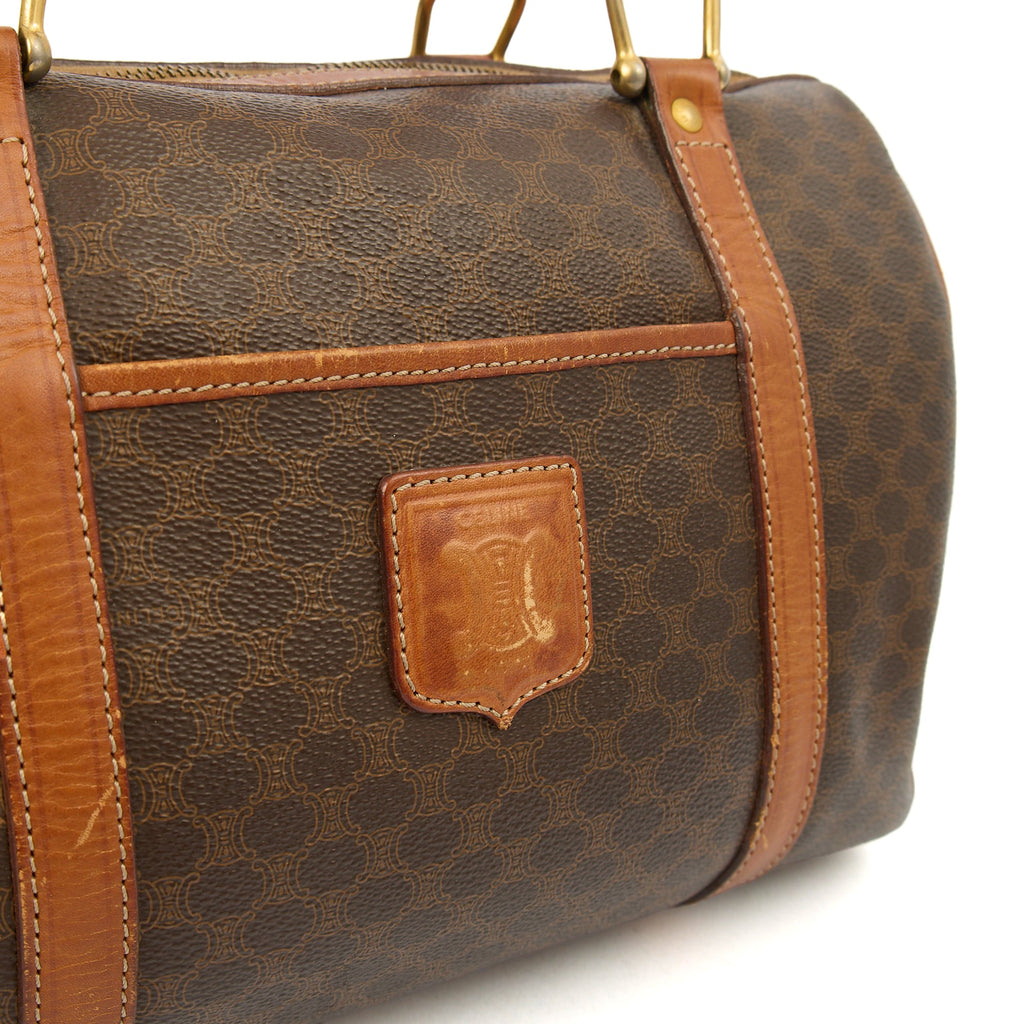 Celine Tote Boston in Brown, Leather — Side View