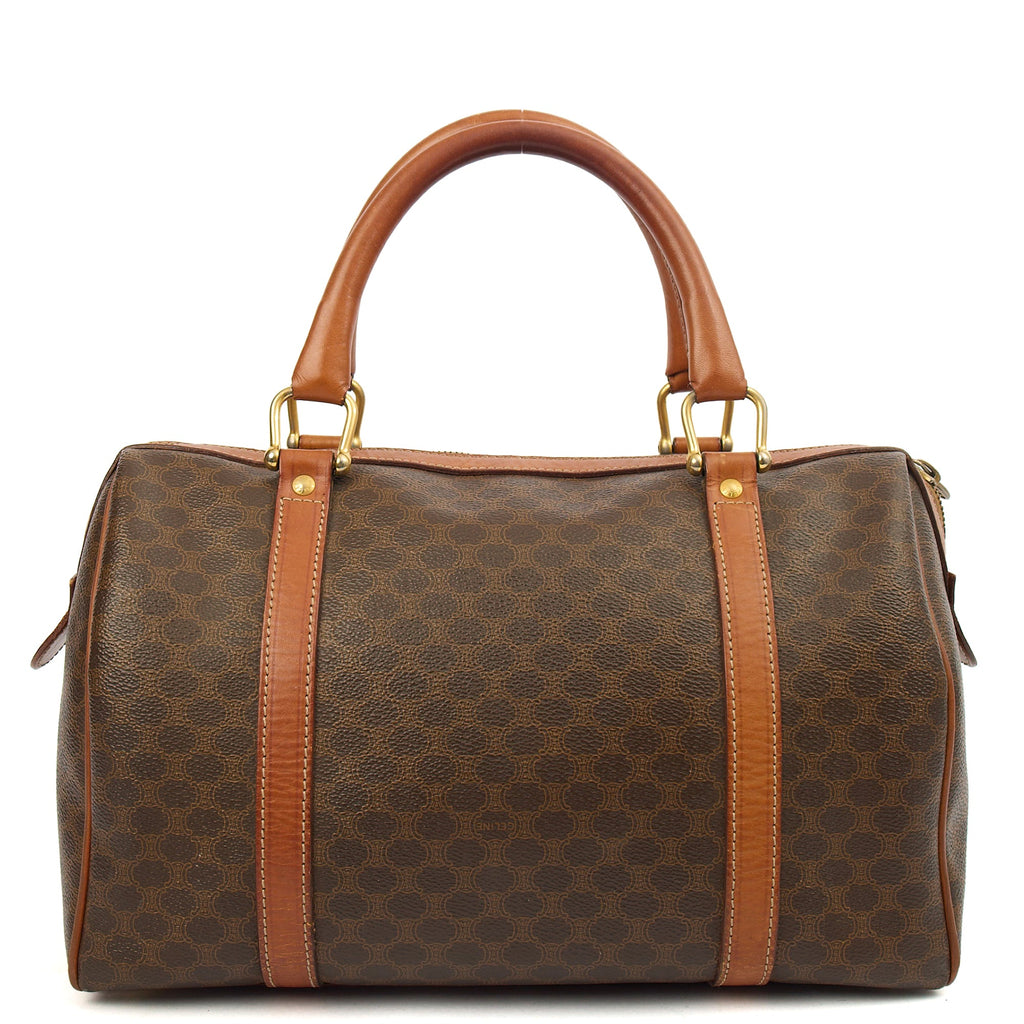 Celine Tote Boston in Brown, Leather — Top View