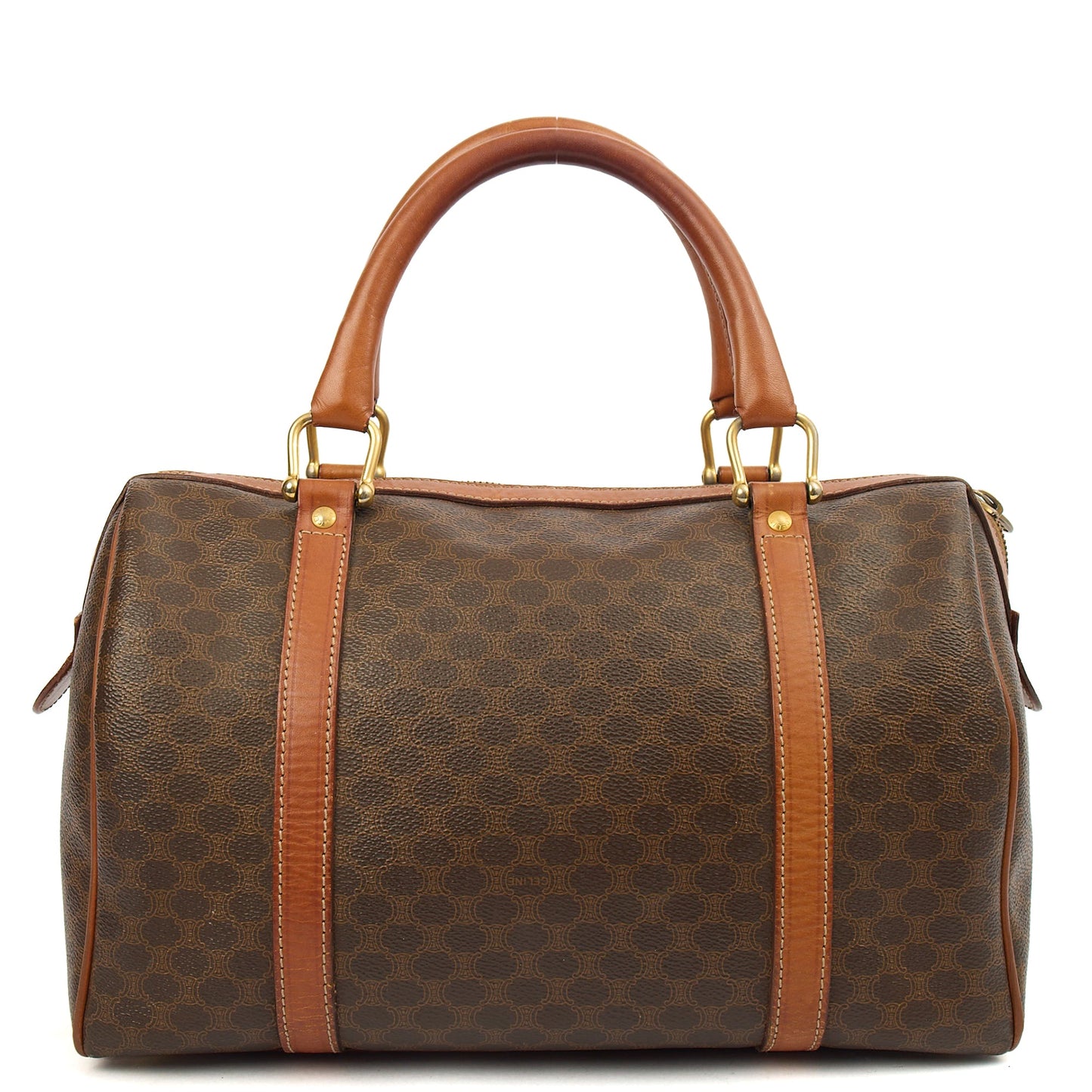Celine Tote Boston in Brown, Leather — Top View