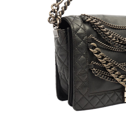 Chanel Shoulder Bag Boy - Medium in Black, Calfskin Leather — Alternate View 10