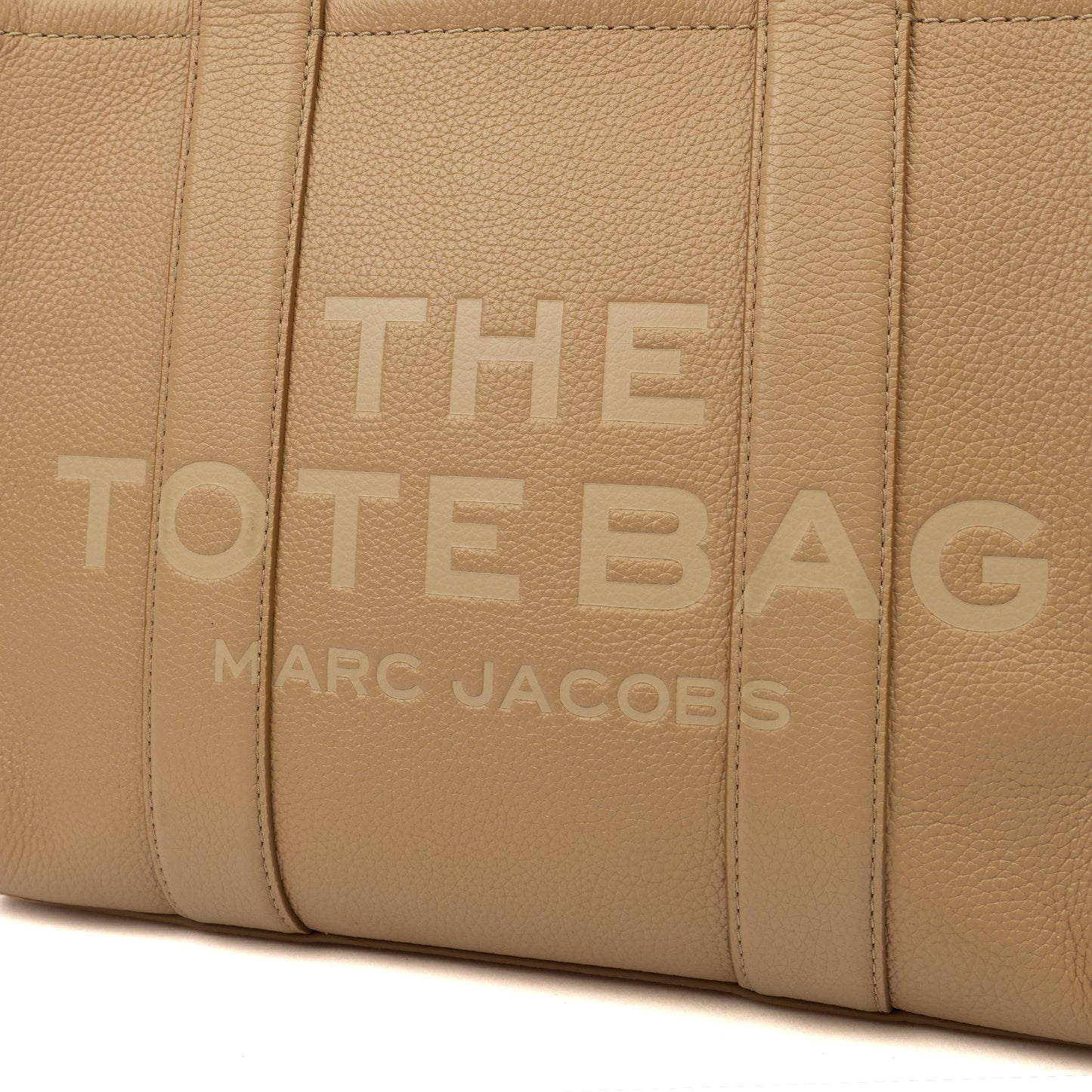 Marc Jacobs Tote The Tote Bag in camel, Leather — Lifestyle View