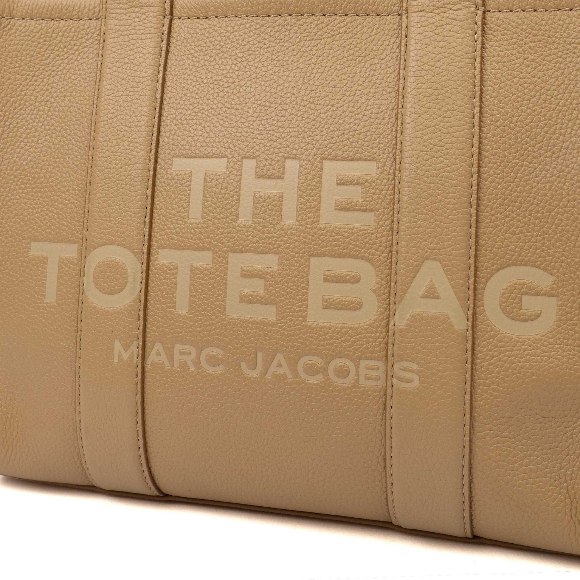 Marc Jacobs Tote The Tote Bag in camel, Leather — Lifestyle View
