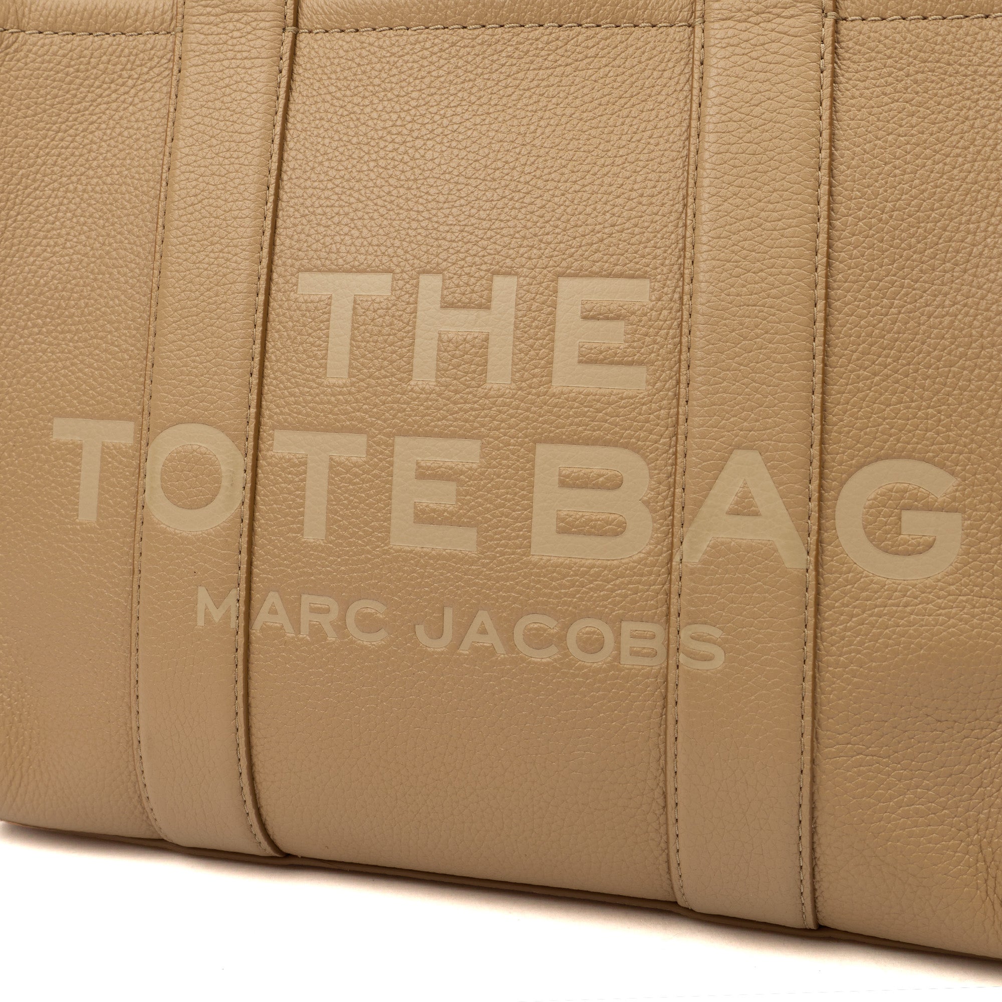 Marc Jacobs Tote The Tote Bag in camel, Leather — Lifestyle View