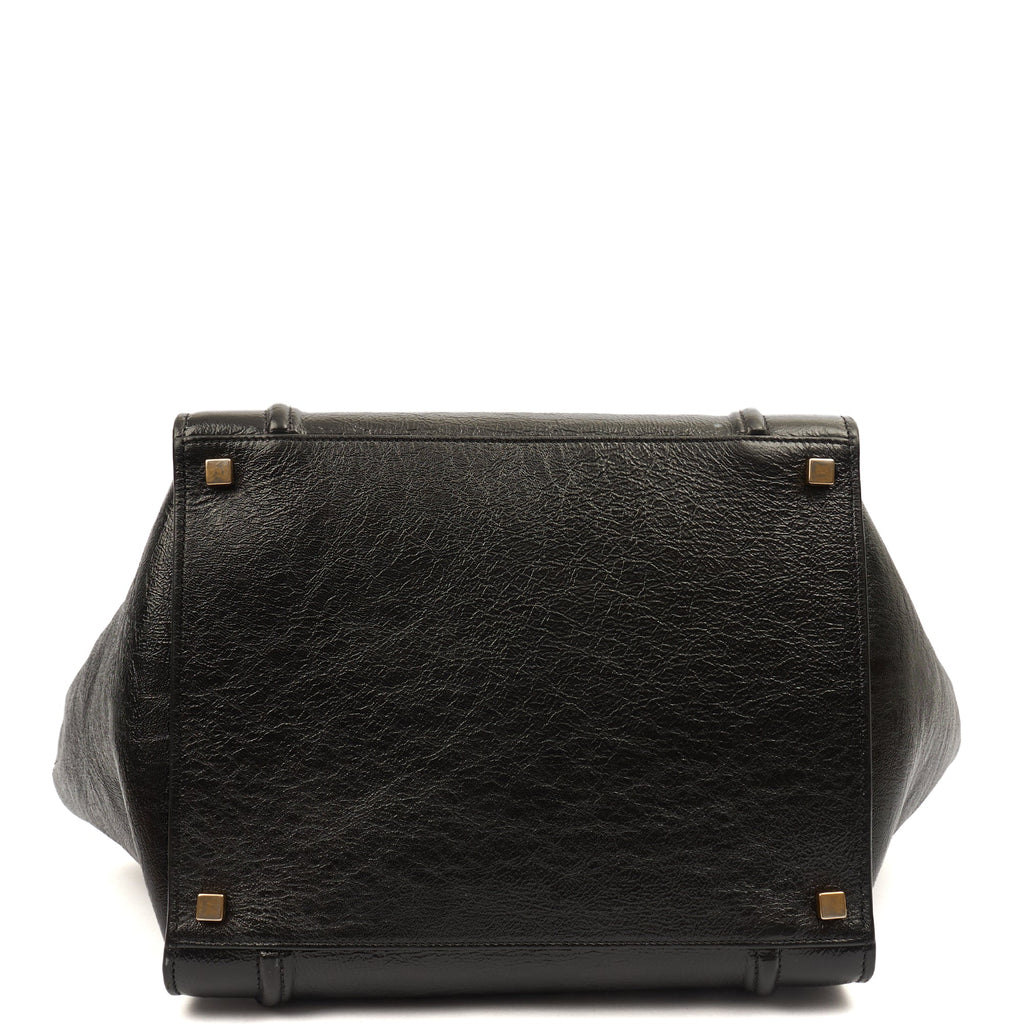 Celine Tote Luggage - Medium in Black, Patent Leather — Lifestyle View