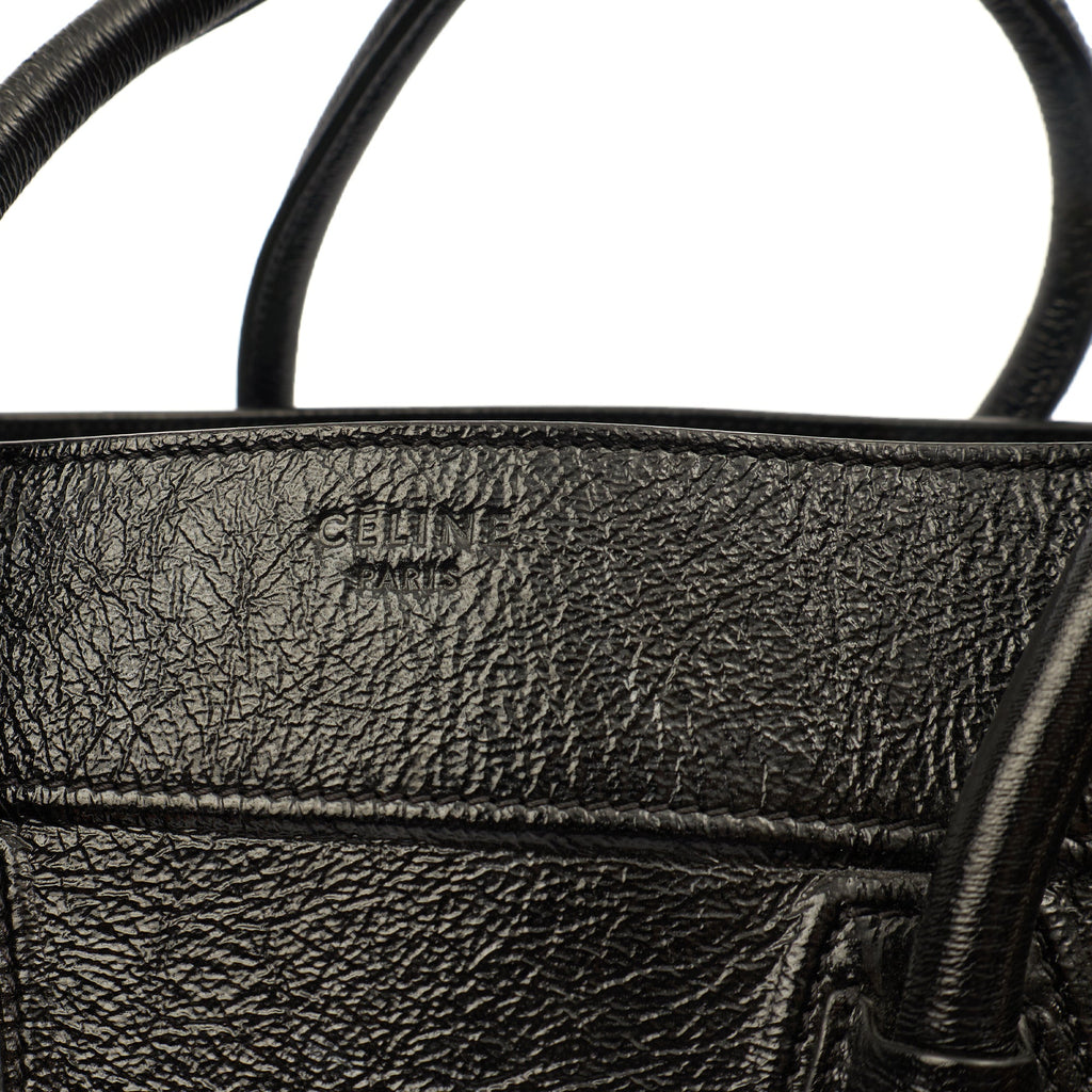 Celine Tote Luggage - Medium in Black, Patent Leather — Alternate View 9