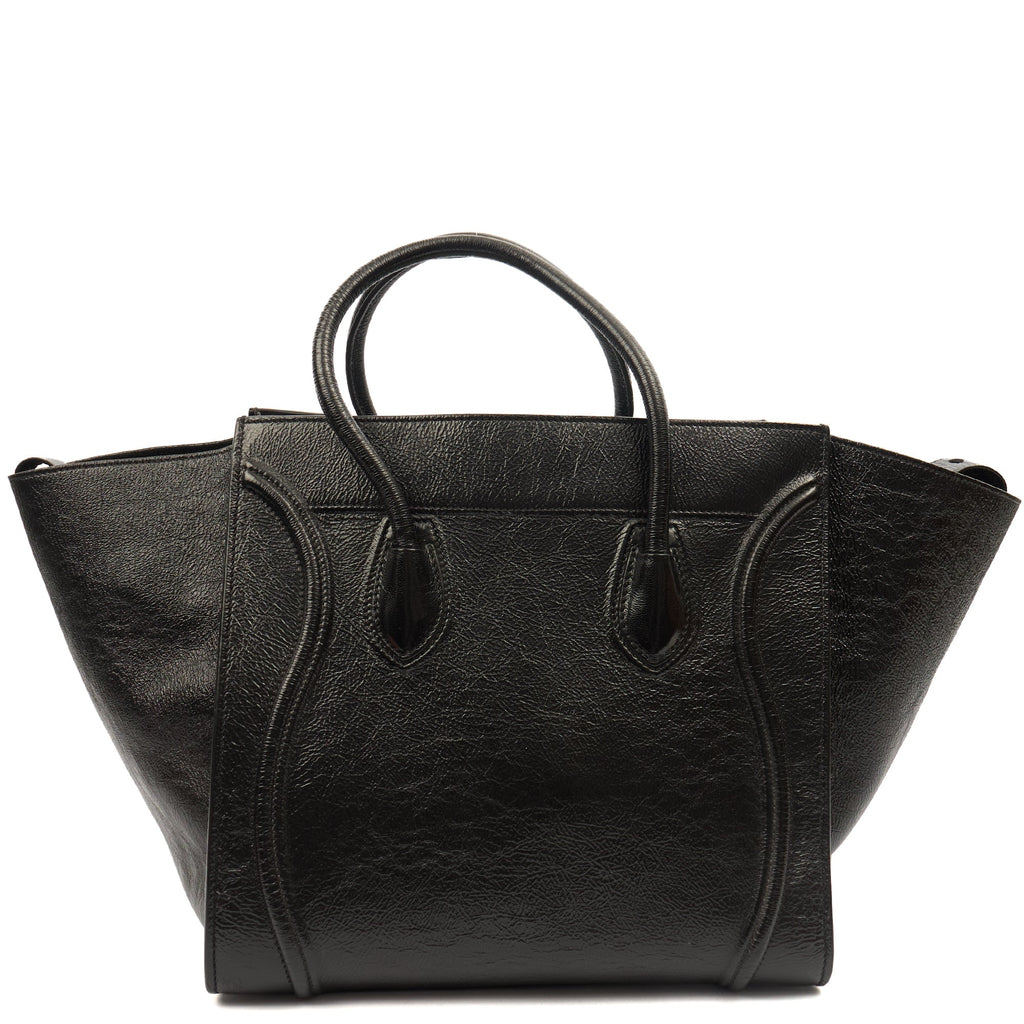 Celine Tote Luggage - Medium in Black, Patent Leather — Alternate View 11
