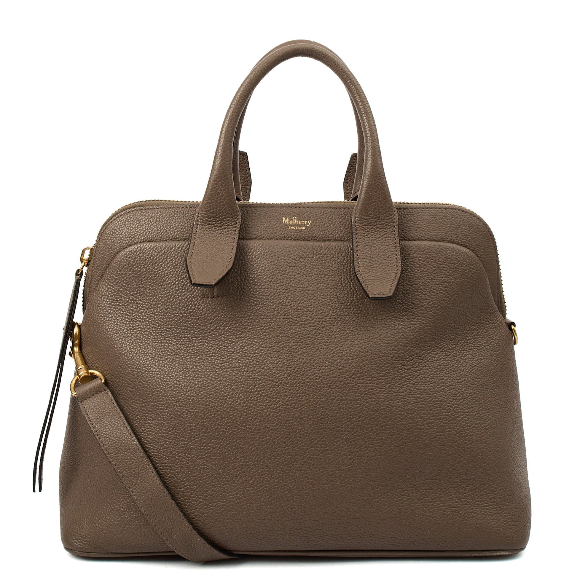 Mulberry Tote Colville in Clay, Calfskin Leather — Front View