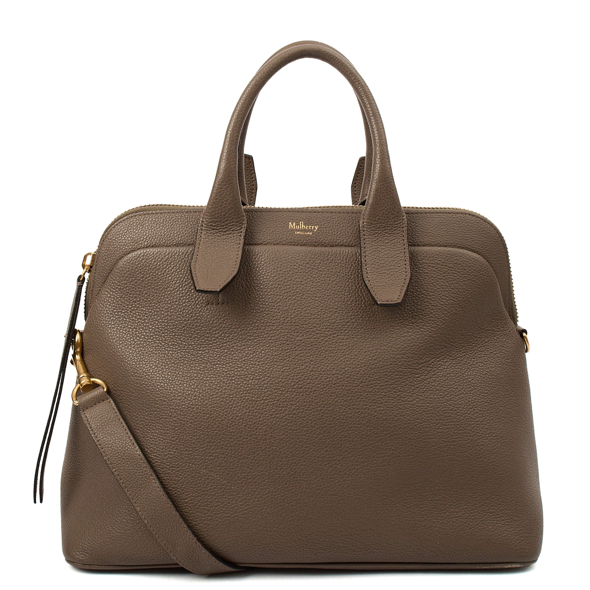 Mulberry Tote Colville in Clay, Calfskin Leather — Front View