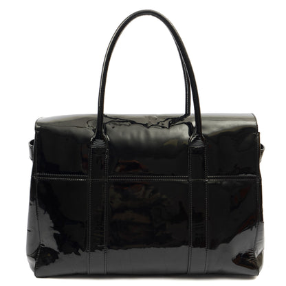 Mulberry Tote Bayswater Heritage in Black, Leather — Back View