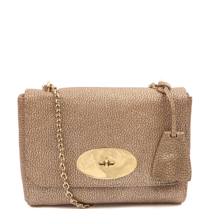 Mulberry Cross Body Lily in Metallic, Leather — Front View