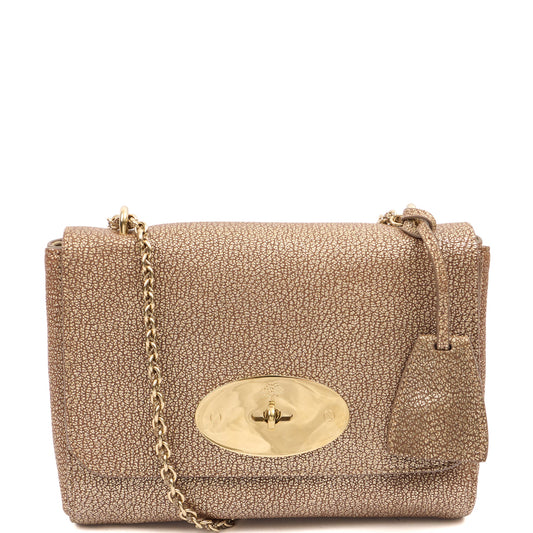 Mulberry Cross Body Lily in Metallic, Leather — Front View