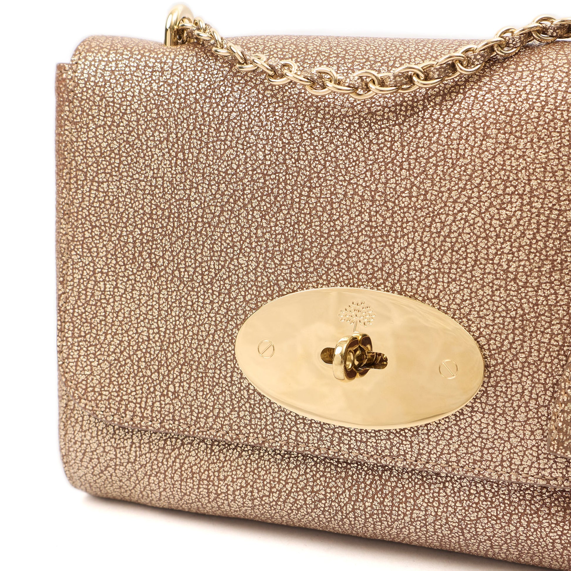 Mulberry Cross Body Lily in Metallic, Leather — Lifestyle View