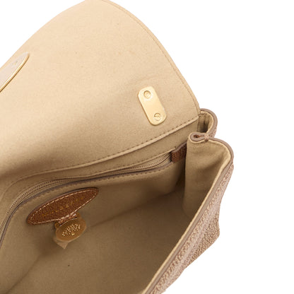 Mulberry Cross Body Lily in Metallic, Leather — Detail View
