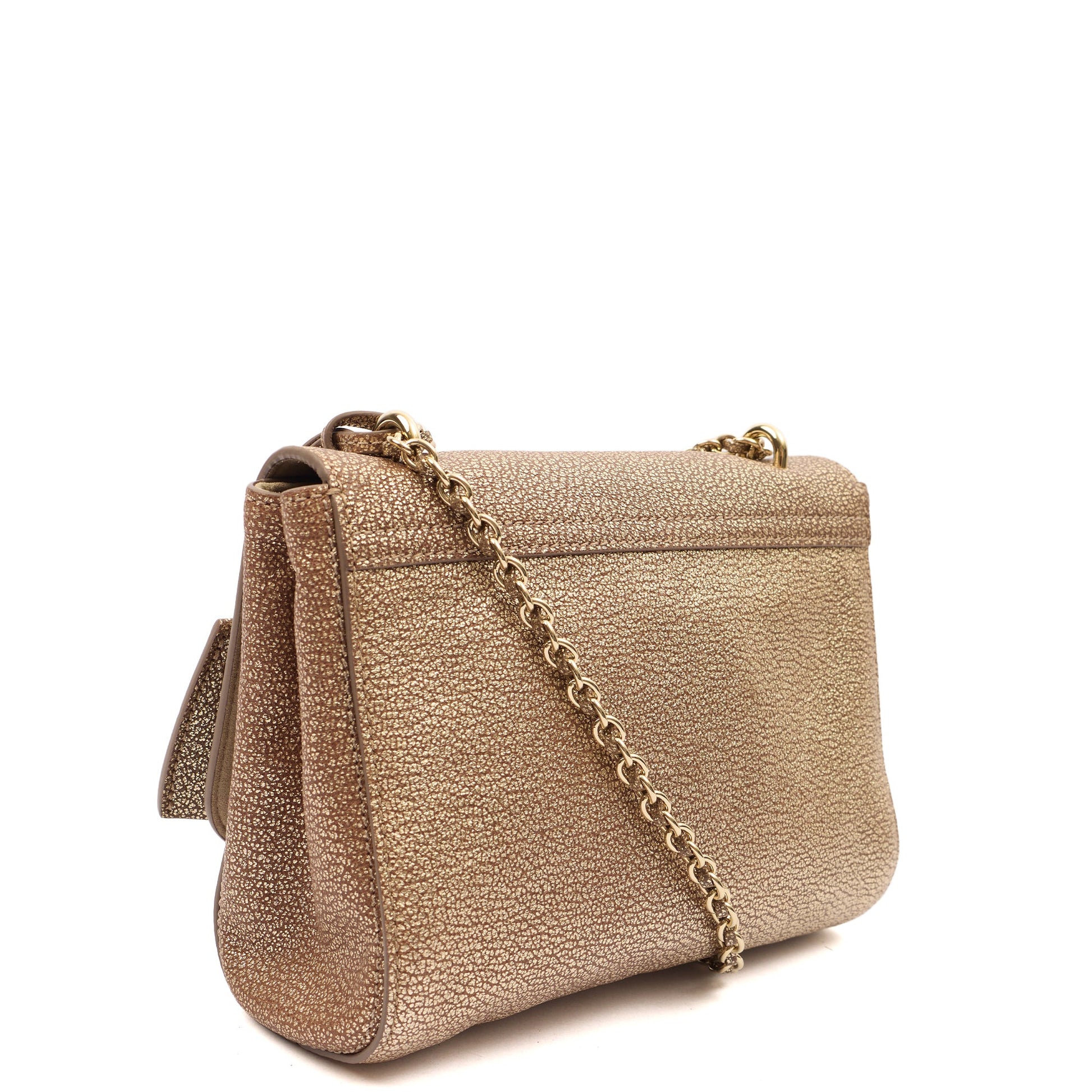 Mulberry Cross Body Lily in Metallic, Leather — Side View