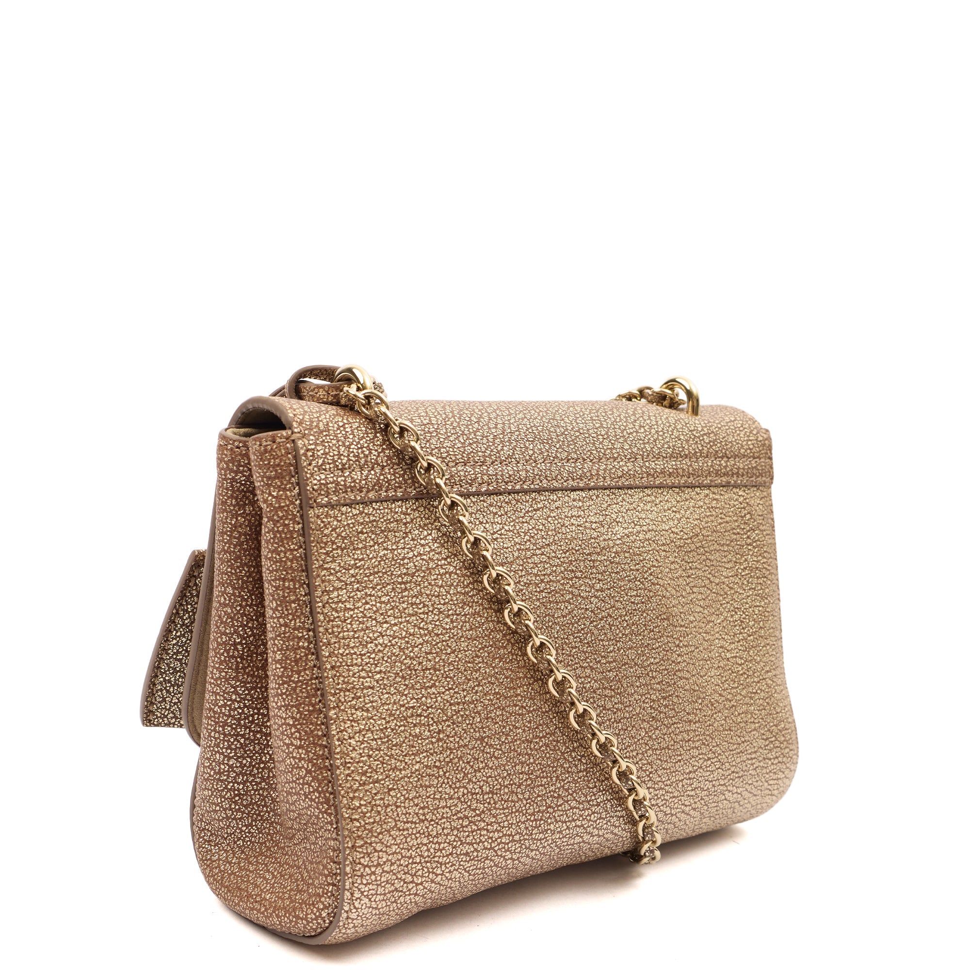 Mulberry Cross Body Lily in Metallic, Leather — Side View