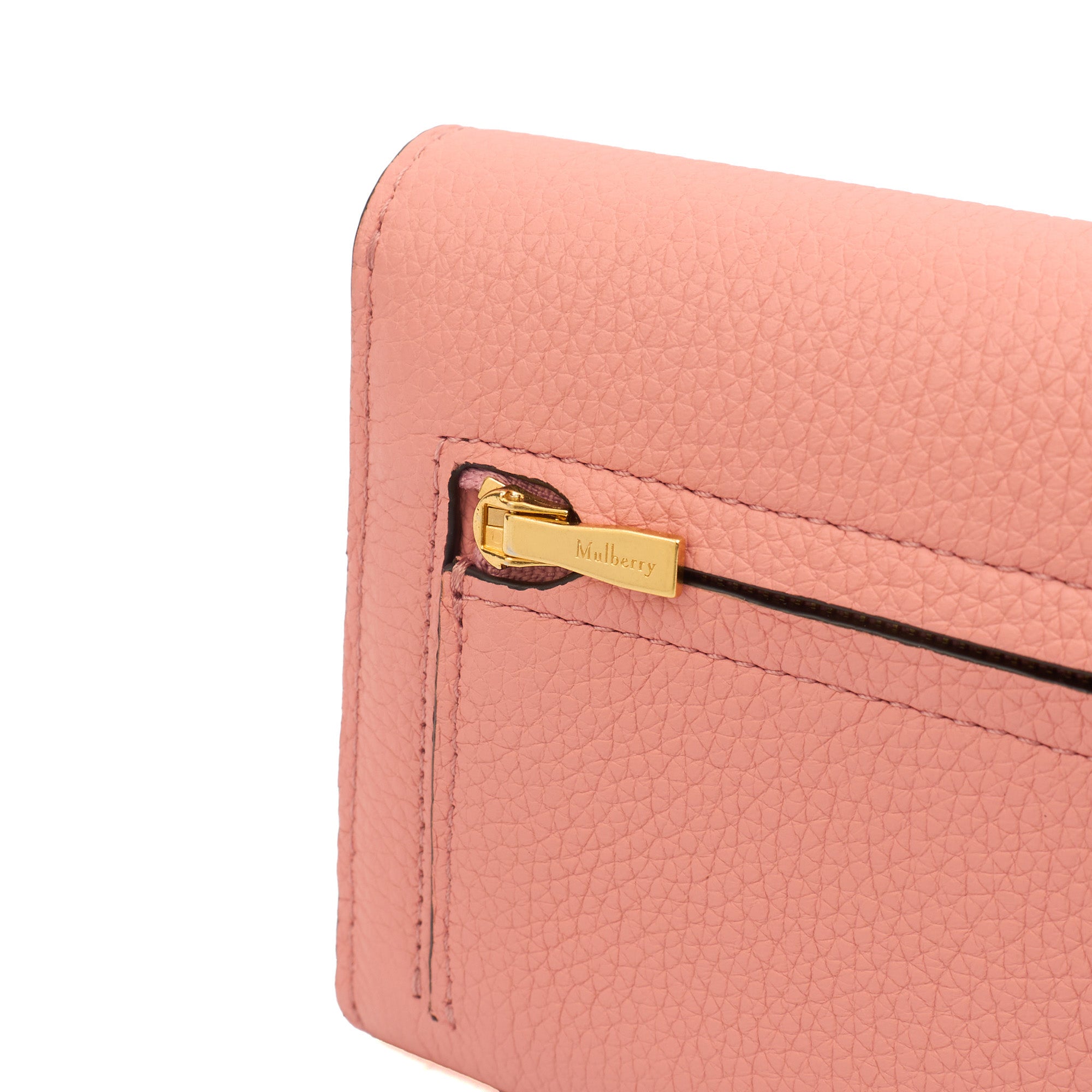 Mulberry Purse Continental Wallet  in Sorbet Pink, Leather — Alternate View 8