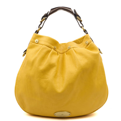 Mulberry Shoulder Bag Mitzy Tote in Yellow, Leather — Front View