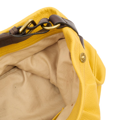 Mulberry Shoulder Bag Mitzy Tote in Yellow, Leather — Detail View