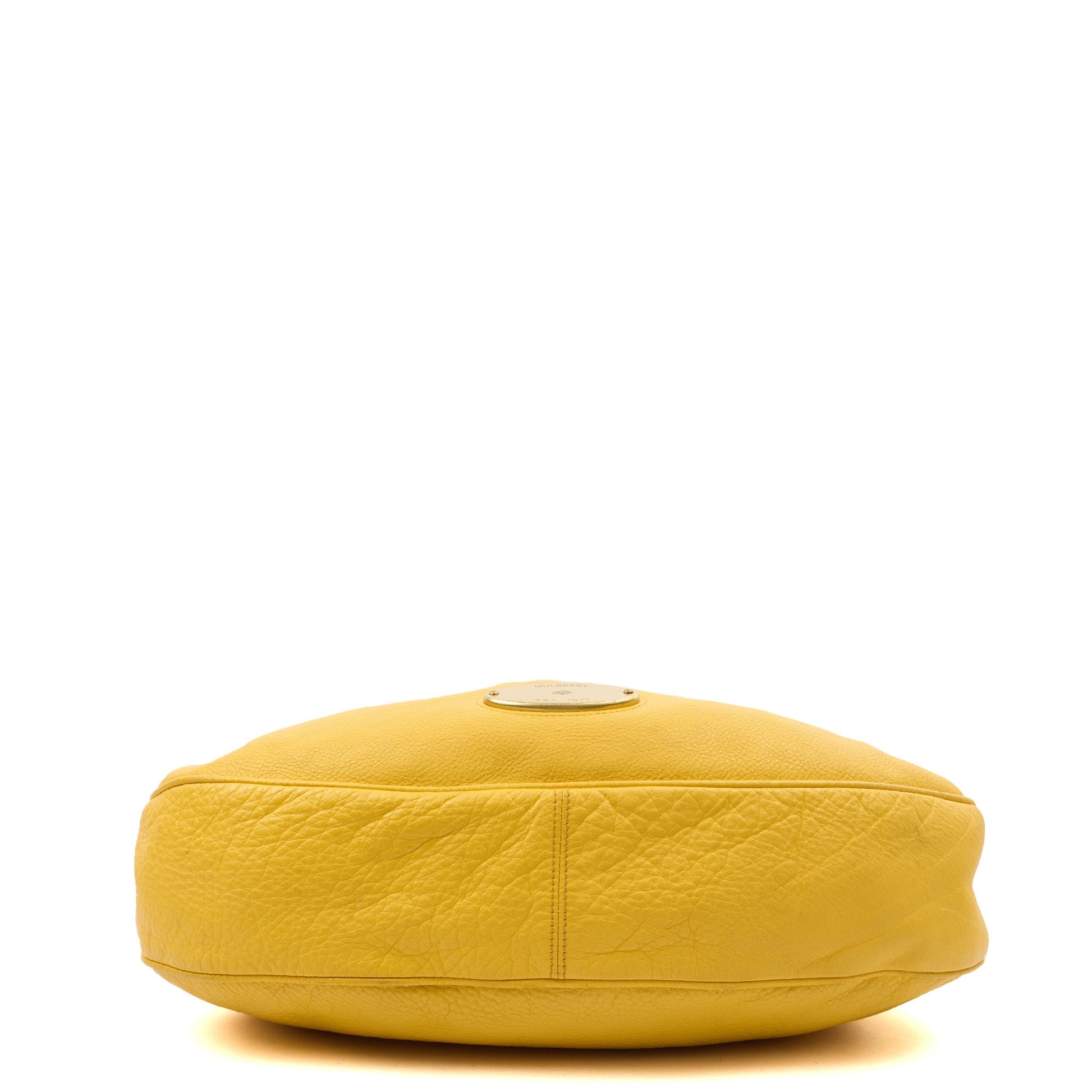 Mulberry Shoulder Bag Mitzy Tote in Yellow, Leather — Top View