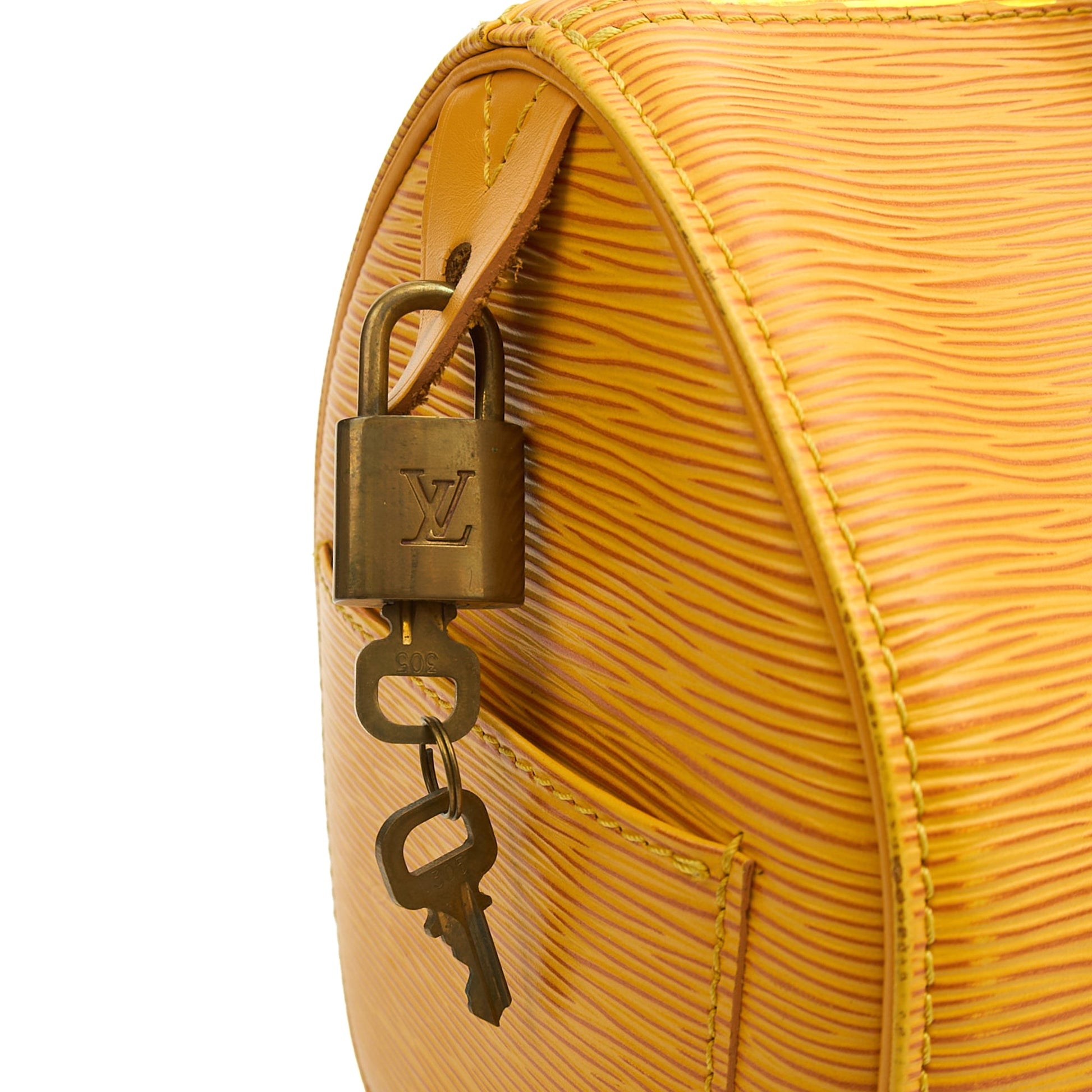 Louis Vuitton Tote Speedy 30 in Yellow, Epi Leather — Alternate View 19