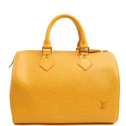 Louis Vuitton Tote Speedy 30 in Yellow, Epi Leather — Back View
