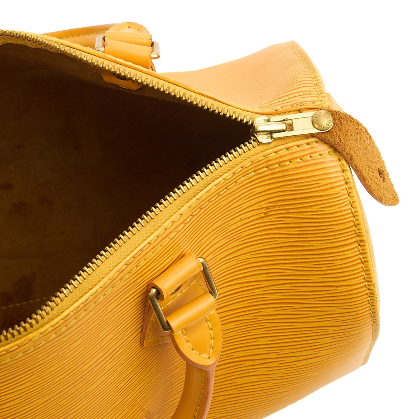 Louis Vuitton Tote Speedy 30 in Yellow, Epi Leather — Alternate View 7