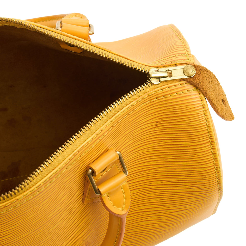 Louis Vuitton Tote Speedy 30 in Yellow, Epi Leather — Alternate View 14