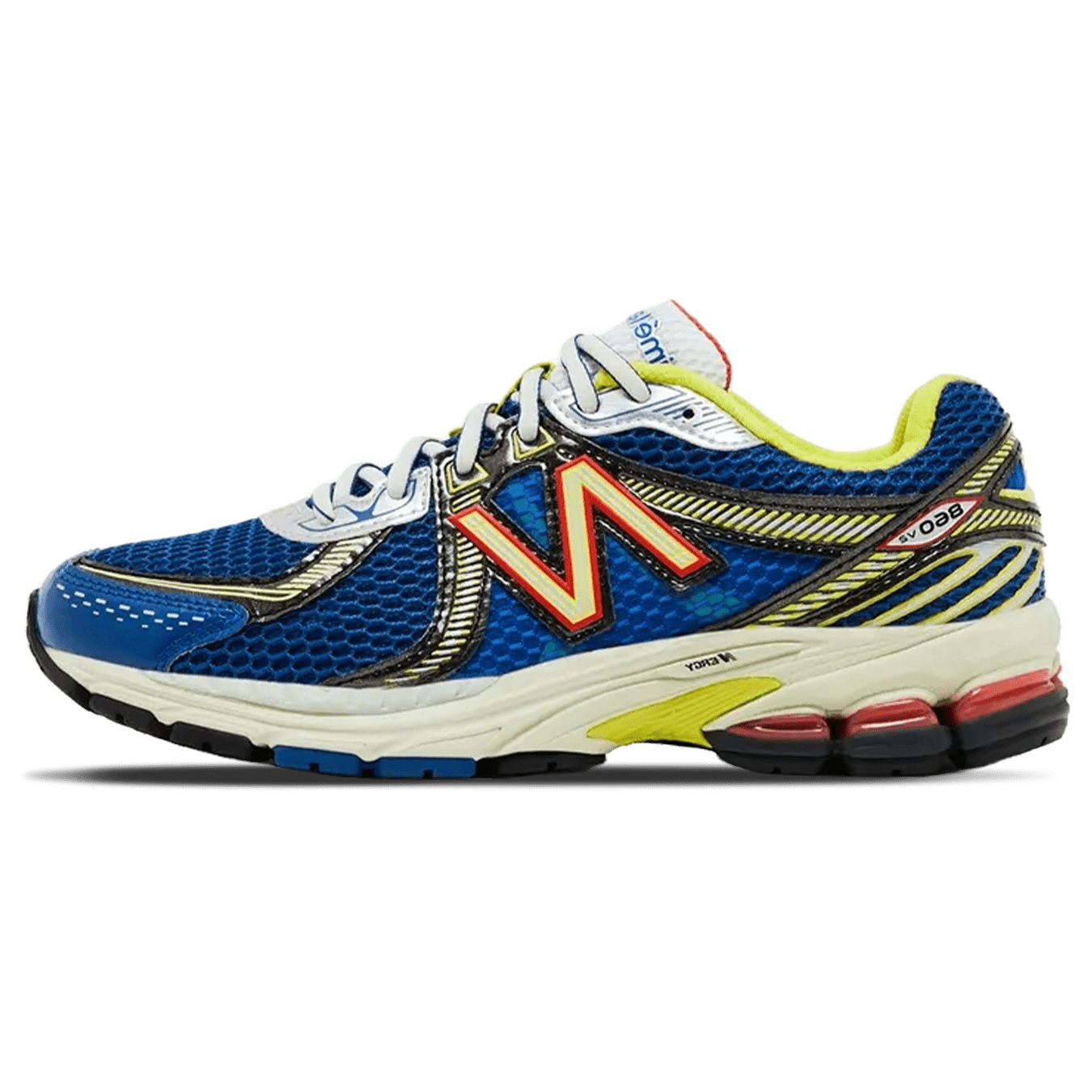 Aimé Leon Dore x New Balance 860v2 'Blue Yellow' — UK 3.5 | EU 36 | US 4 — Front View