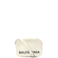 Balenciaga Cross Body Ville XS Camera Bag in White, Veau (Calfskin) — Front View