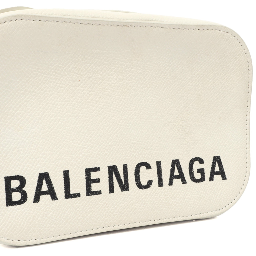 Balenciaga Cross Body Ville XS Camera Bag in White, Veau (Calfskin) — Lifestyle View