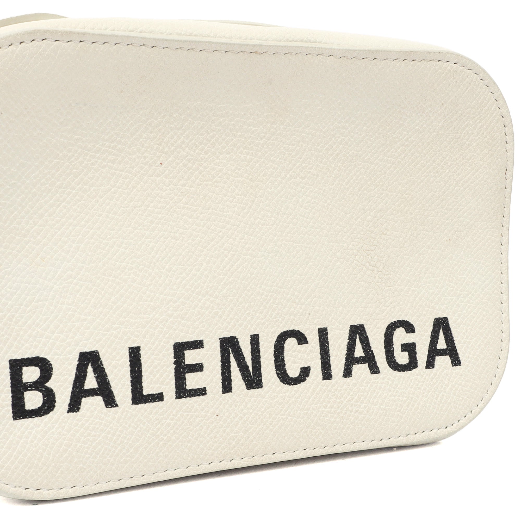 Balenciaga Cross Body Ville XS Camera Bag in White, Veau (Calfskin) — Lifestyle View