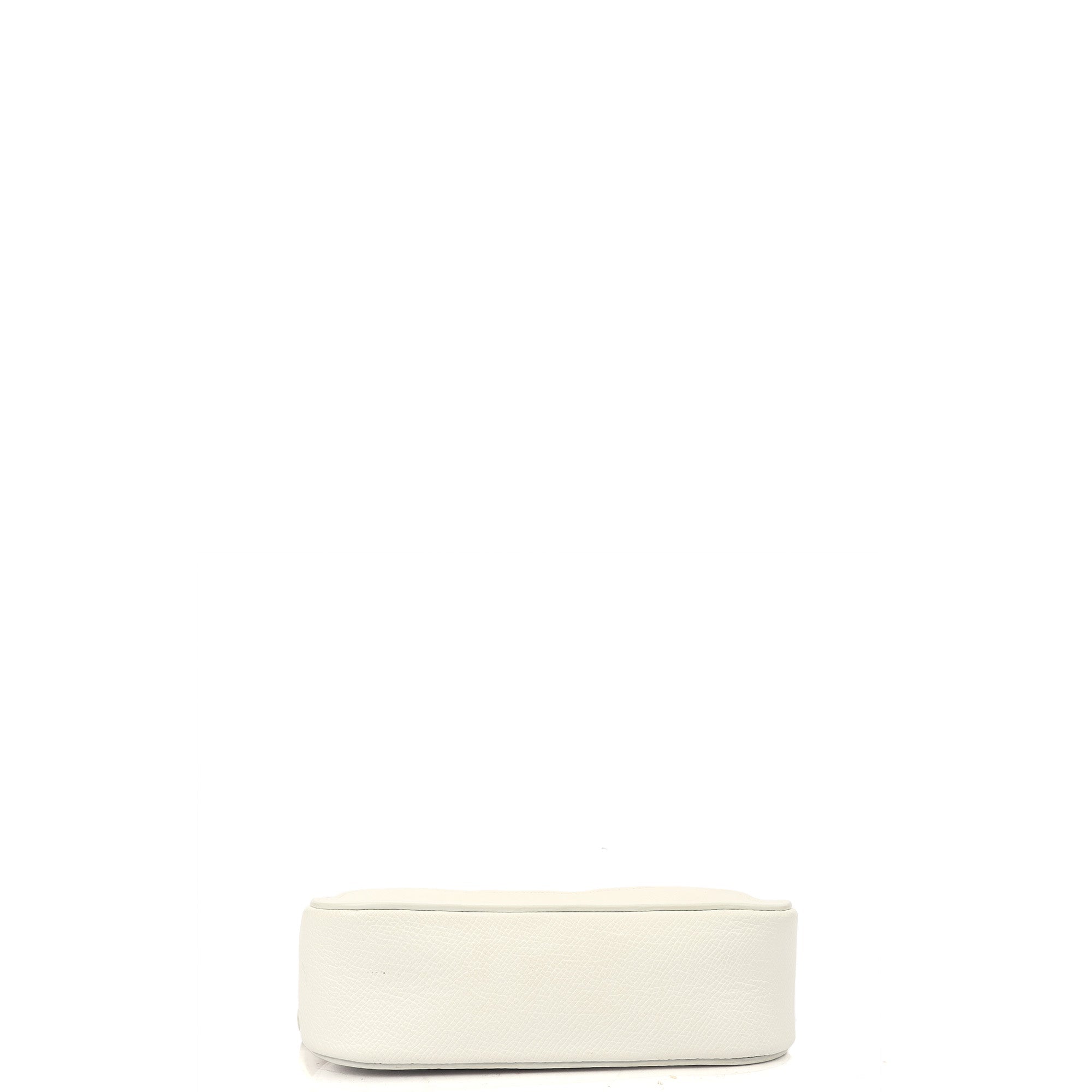 Balenciaga Cross Body Ville XS Camera Bag in White, Veau (Calfskin) — Top View