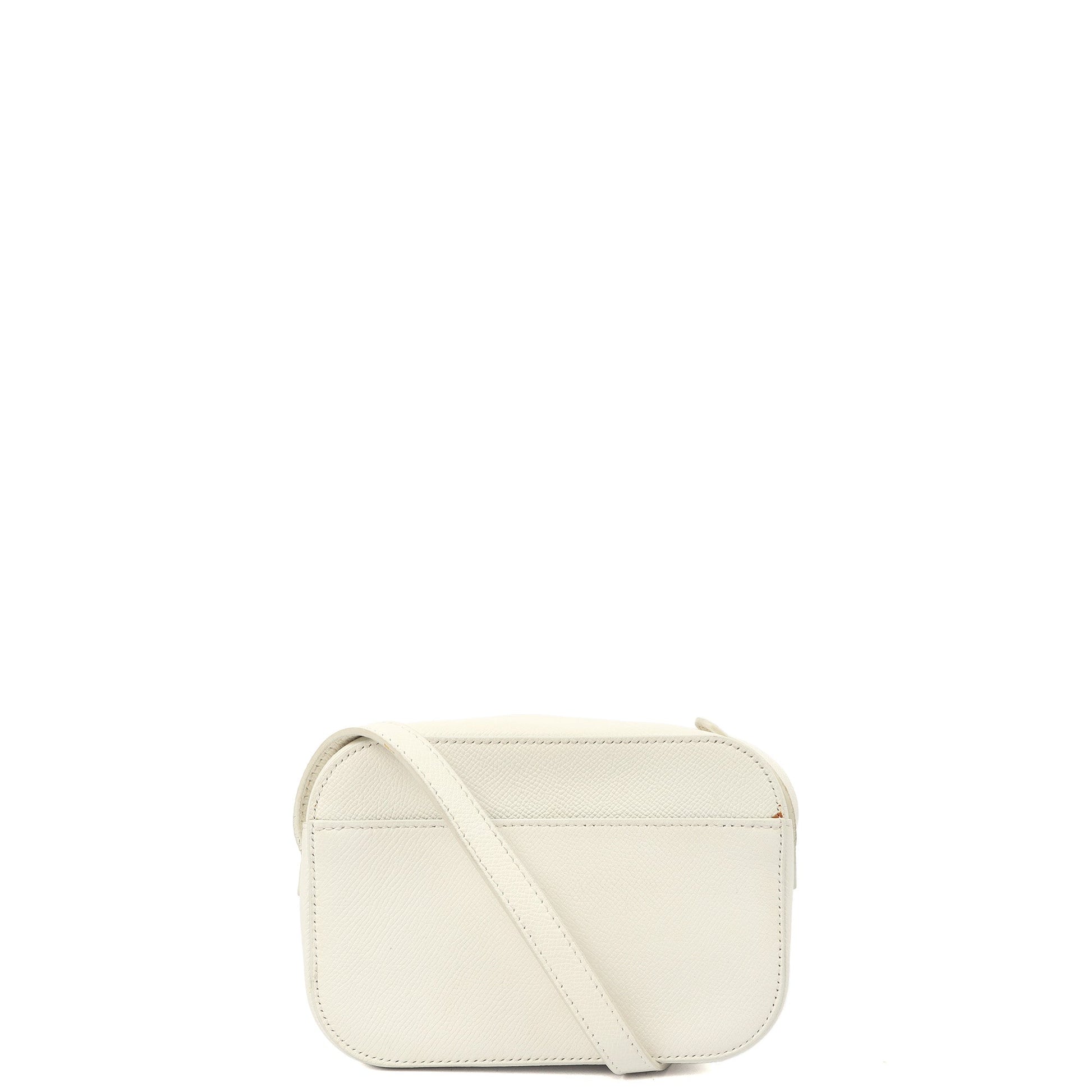 Balenciaga Cross Body Ville XS Camera Bag in White, Veau (Calfskin) — Back View