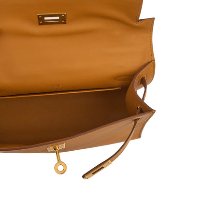 Hermes Mini Bag Kelly Pochette in Sesame, Swift Leather — Alternate View 23