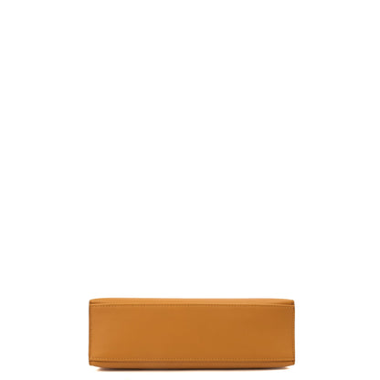 Hermes Mini Bag Kelly Pochette in Sesame, Swift Leather — Top View