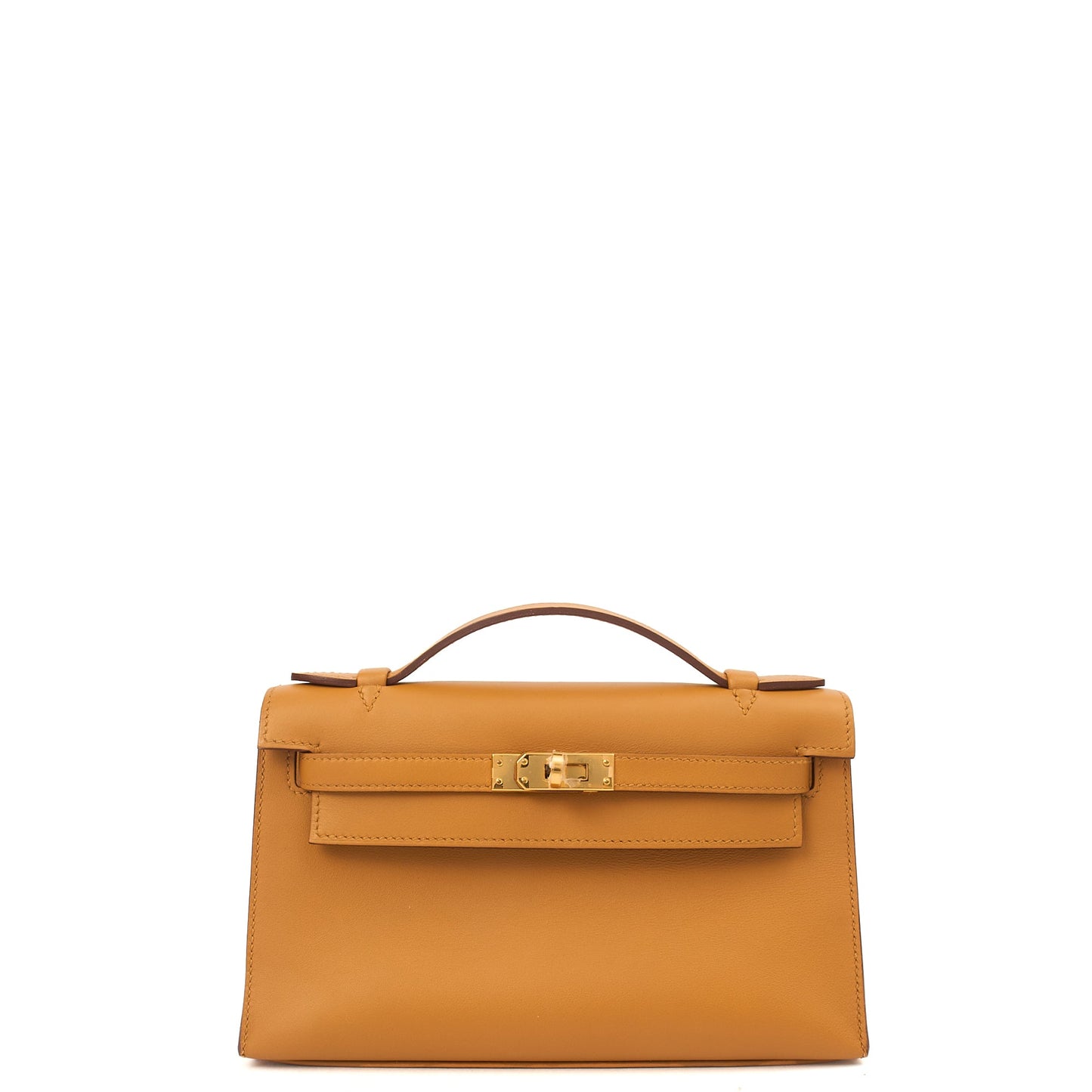 Hermes Mini Bag Kelly Pochette in Sesame, Swift Leather — Alternate View 13