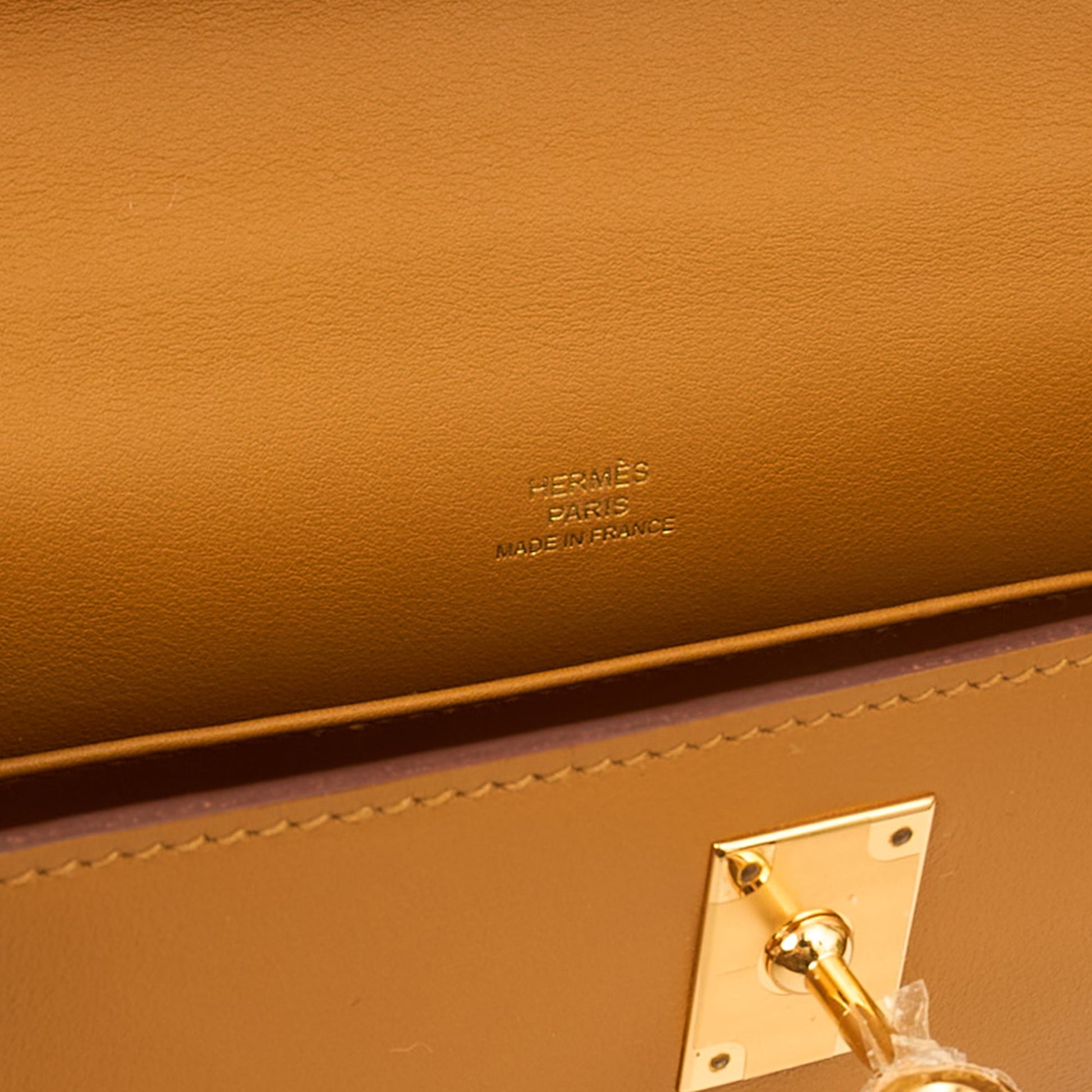 Hermes Mini Bag Kelly Pochette in Sesame, Swift Leather — Alternate View 22