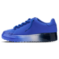 MALLET GRFTR Lite Men's Blue Ombre Dip Leather Trainers — UK 05 — Size Blue — Front View
