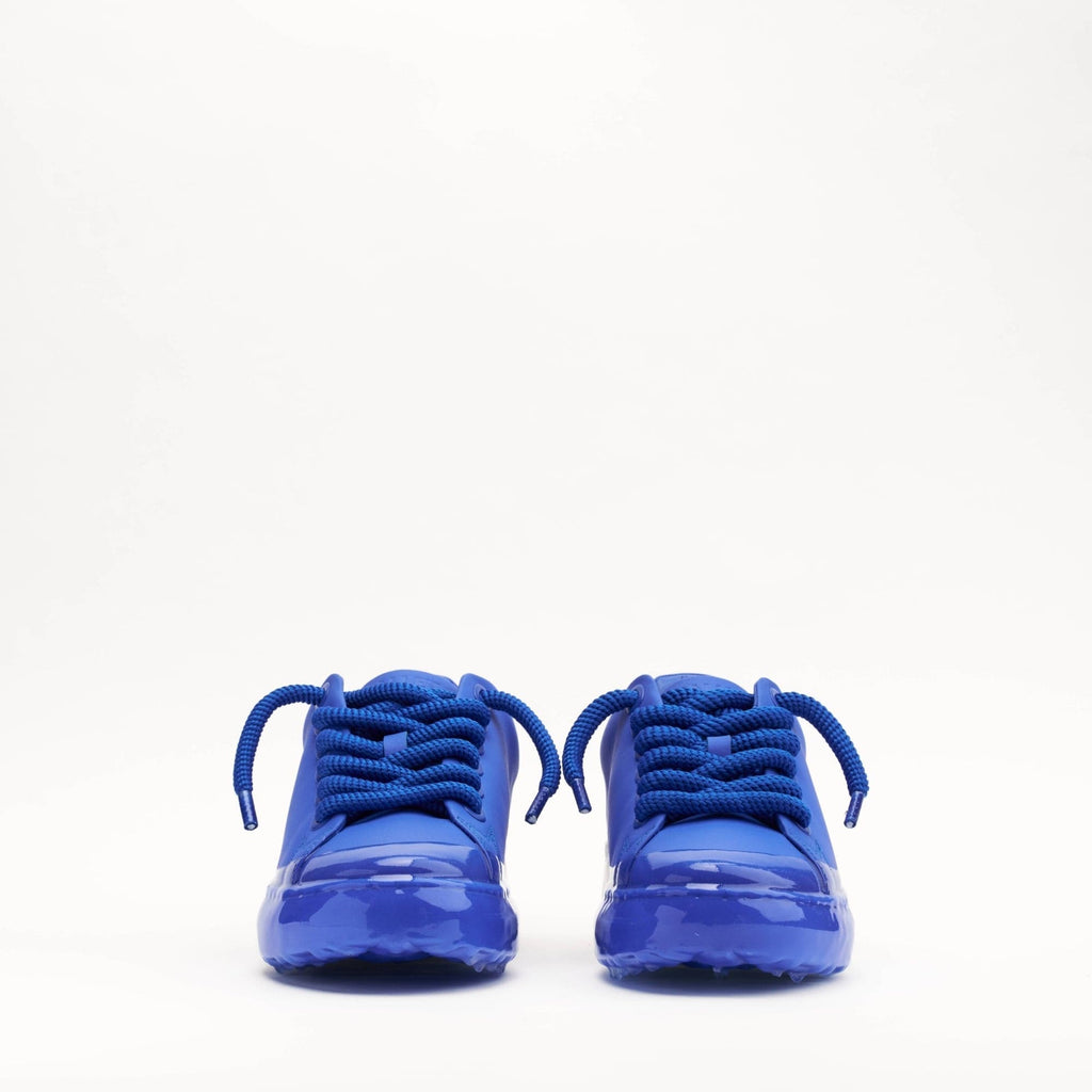 MALLET GRFTR Lite Men's Blue Ombre Dip Leather Trainers — UK 05 — Size Blue — Back View